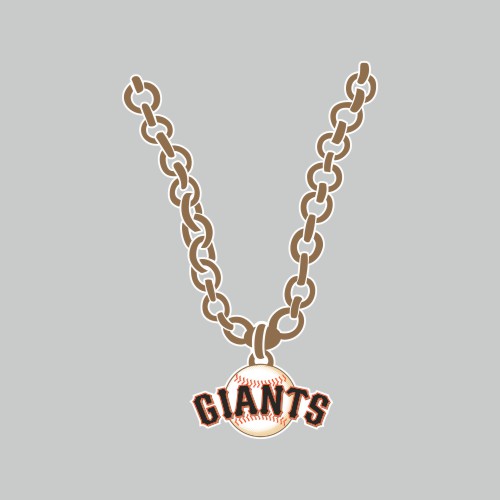 San Francisco Giants Necklace logo vinyl decal